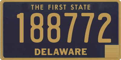 DE license plate 188772