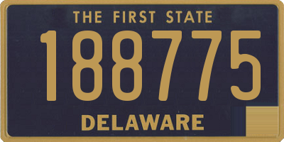 DE license plate 188775