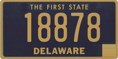 DE license plate 18878