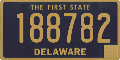 DE license plate 188782