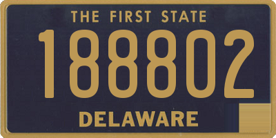 DE license plate 188802