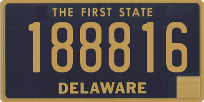 DE license plate 188816