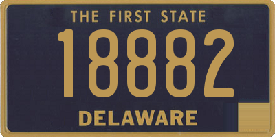 DE license plate 18882