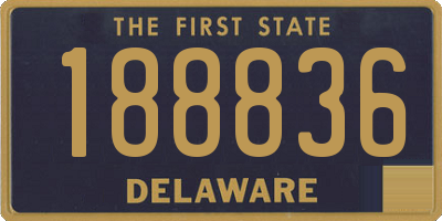 DE license plate 188836