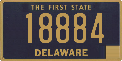 DE license plate 18884