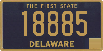 DE license plate 18885