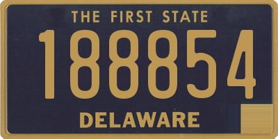 DE license plate 188854