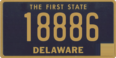 DE license plate 18886