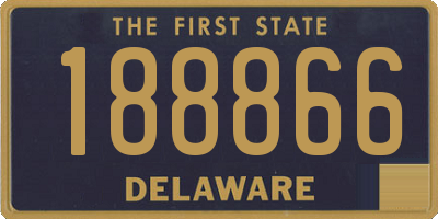 DE license plate 188866