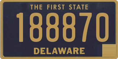 DE license plate 188870