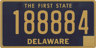 DE license plate 188884