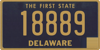 DE license plate 18889