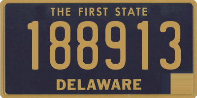 DE license plate 188913