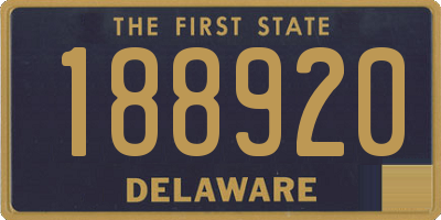 DE license plate 188920