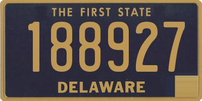 DE license plate 188927