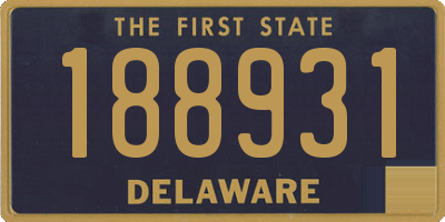 DE license plate 188931