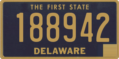 DE license plate 188942