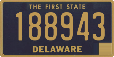 DE license plate 188943