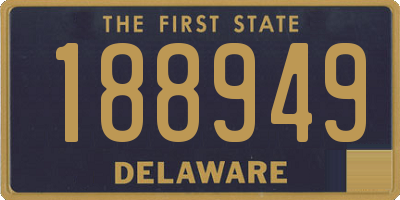 DE license plate 188949