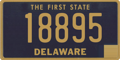 DE license plate 18895