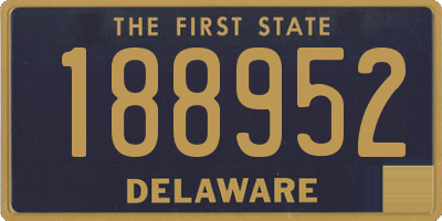 DE license plate 188952