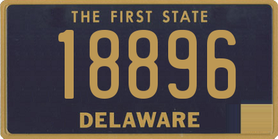 DE license plate 18896