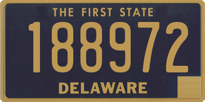DE license plate 188972