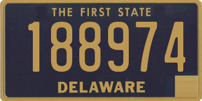 DE license plate 188974