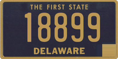 DE license plate 18899