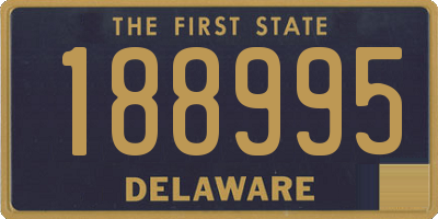 DE license plate 188995