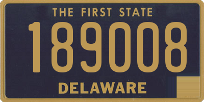 DE license plate 189008