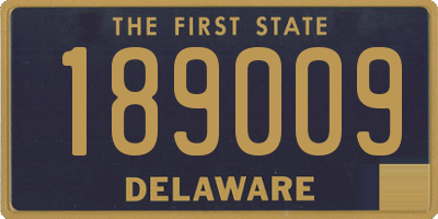 DE license plate 189009