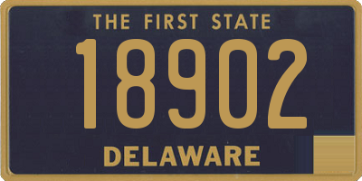 DE license plate 18902