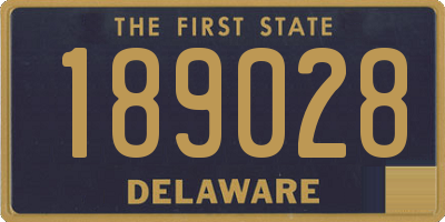 DE license plate 189028