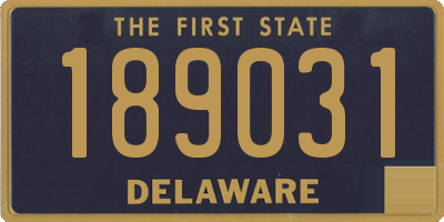 DE license plate 189031