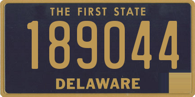 DE license plate 189044