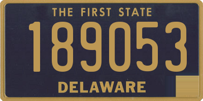 DE license plate 189053