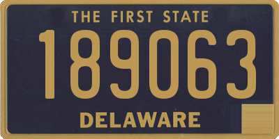 DE license plate 189063