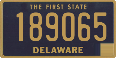 DE license plate 189065
