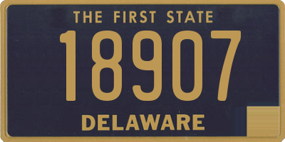 DE license plate 18907
