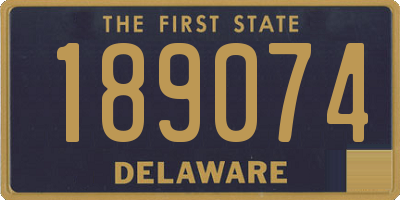 DE license plate 189074