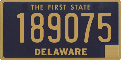 DE license plate 189075