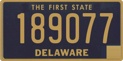 DE license plate 189077