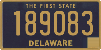 DE license plate 189083