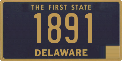 DE license plate 1891