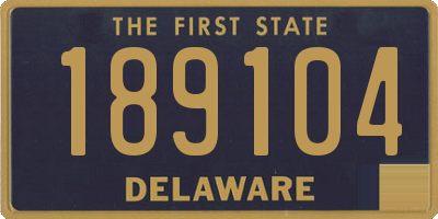 DE license plate 189104