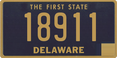 DE license plate 18911