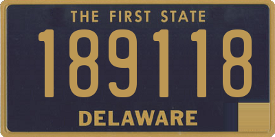 DE license plate 189118