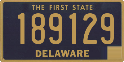 DE license plate 189129