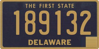 DE license plate 189132